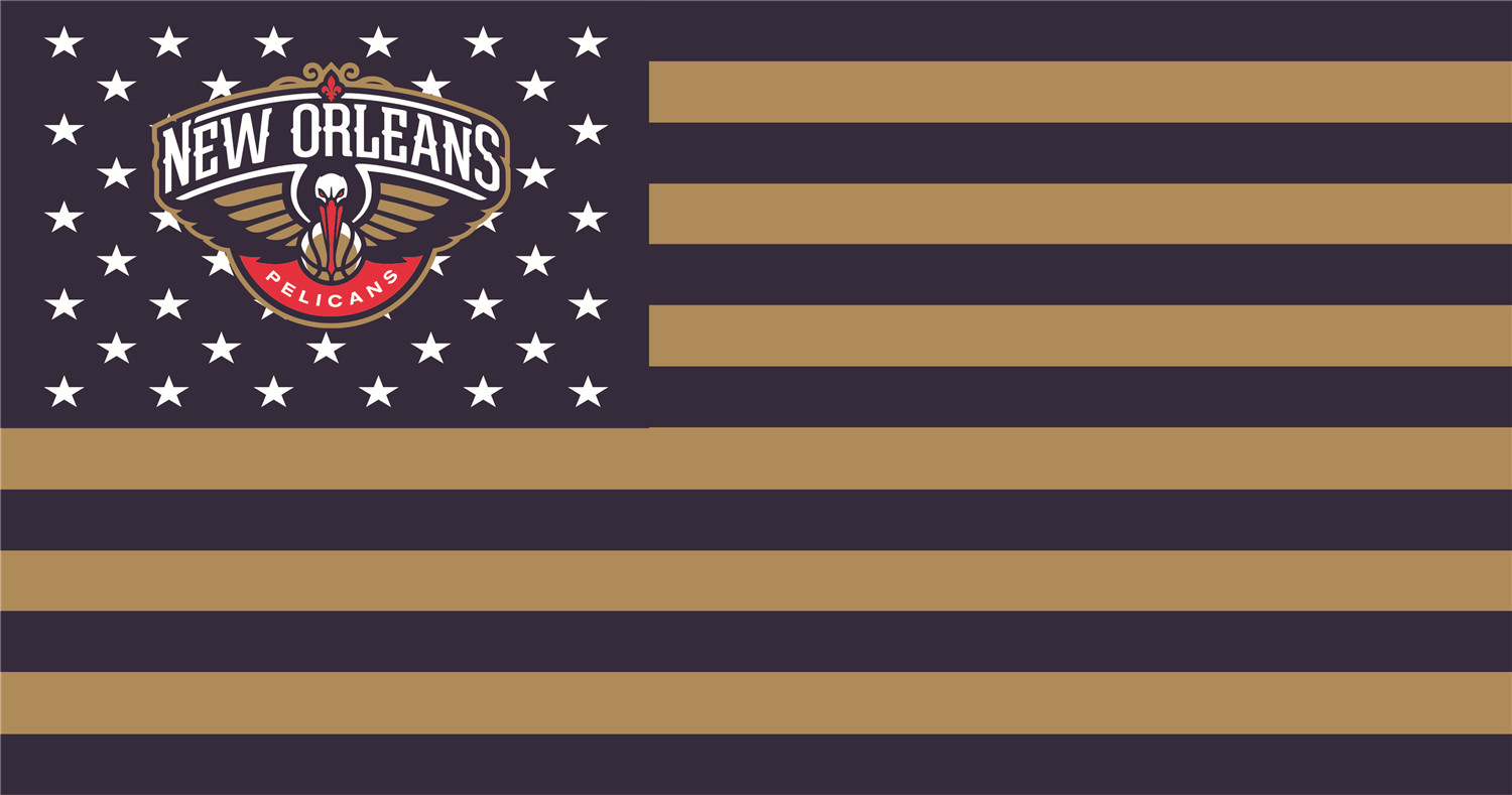 New Orleans Pelicans Flags iron on transfers